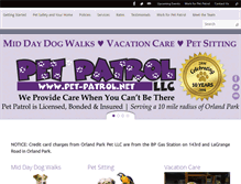 Tablet Screenshot of pet-patrol.net